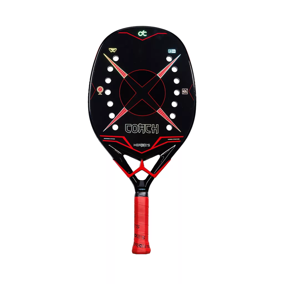 raquete de beach tennis heroes coach